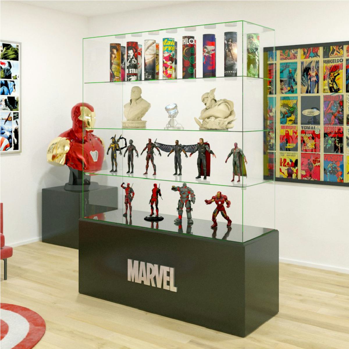 ガラスケースをサイズオーダー製作