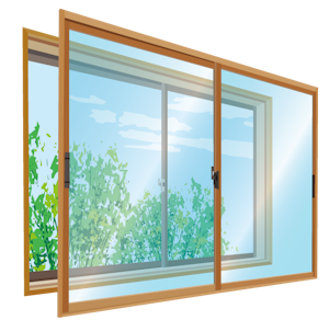 ペアガラス(複層窓)と二重窓(二重サッシ・内窓)の比較表 - 二重窓(二重サッシ・内窓)