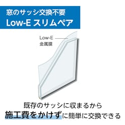 Low-Eスリムペア - サッシ交換が不要なLow-Eペアガラス