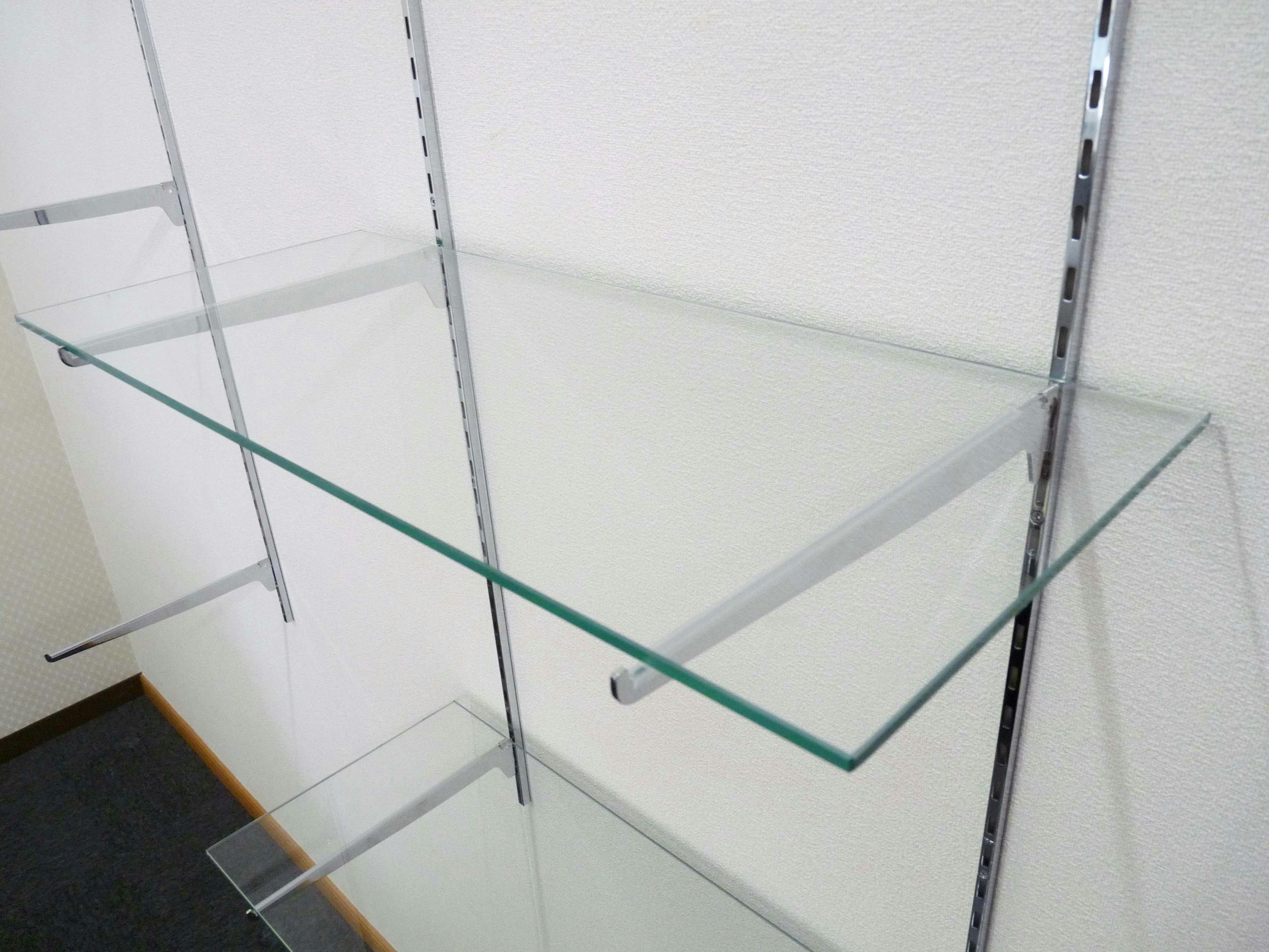 お気に入りの ぽちょん堂本店OOKABE GLASS ガラスシェルフ ガラス棚板