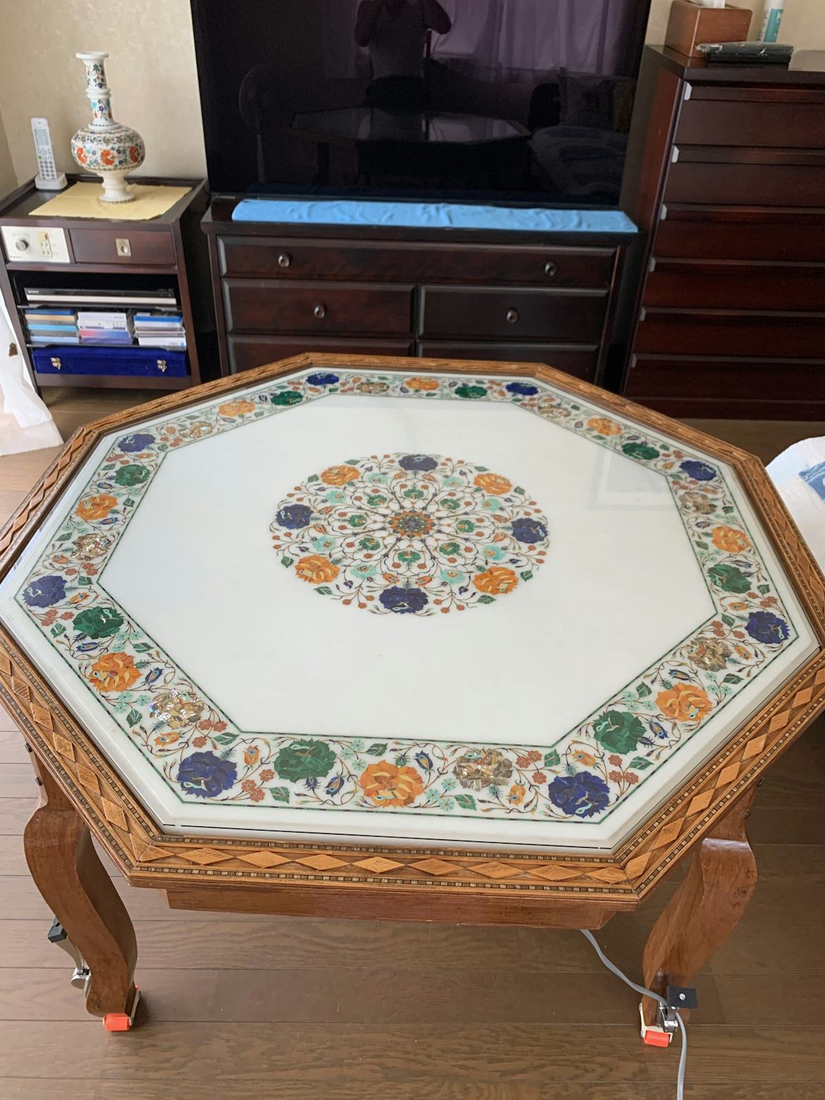 ダイニングテーブルの天板に「強化ガラス」/K様