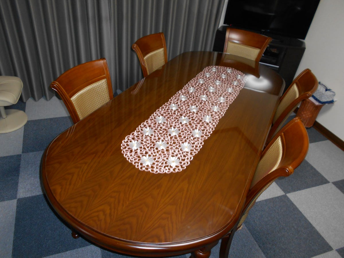 ダイニングテーブルの天板に「強化ガラス」/ K様