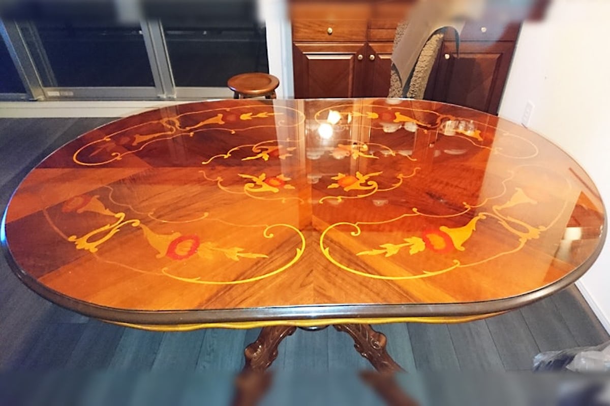 ダイニングテーブルの天板に「強化ガラス」/S様