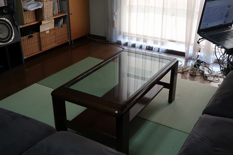 リビングローテーブルの天板に「強化ガラス」/Y様