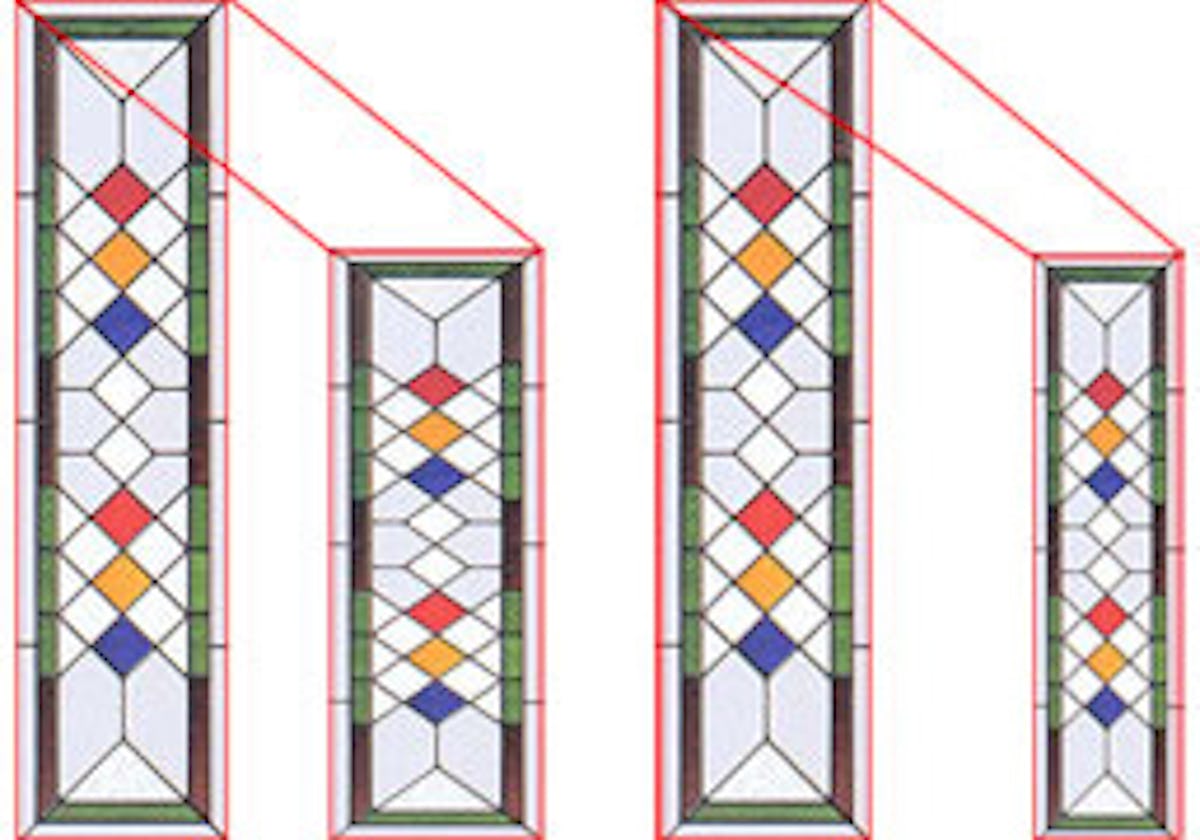 ステンドグラス-柄の拡大・縮小