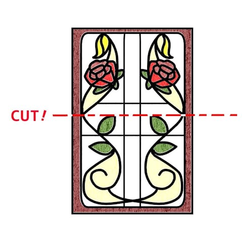 規格品ステンドグラスをカットできる