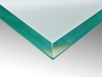 ガラスの重なり合う2辺を斜面取り