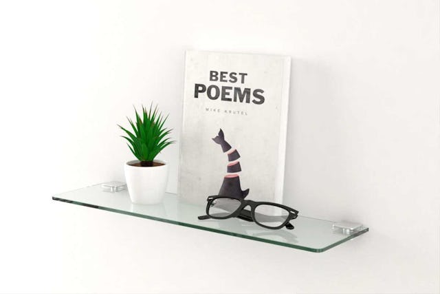 ガラス棚板に強化ガラスを使った事例