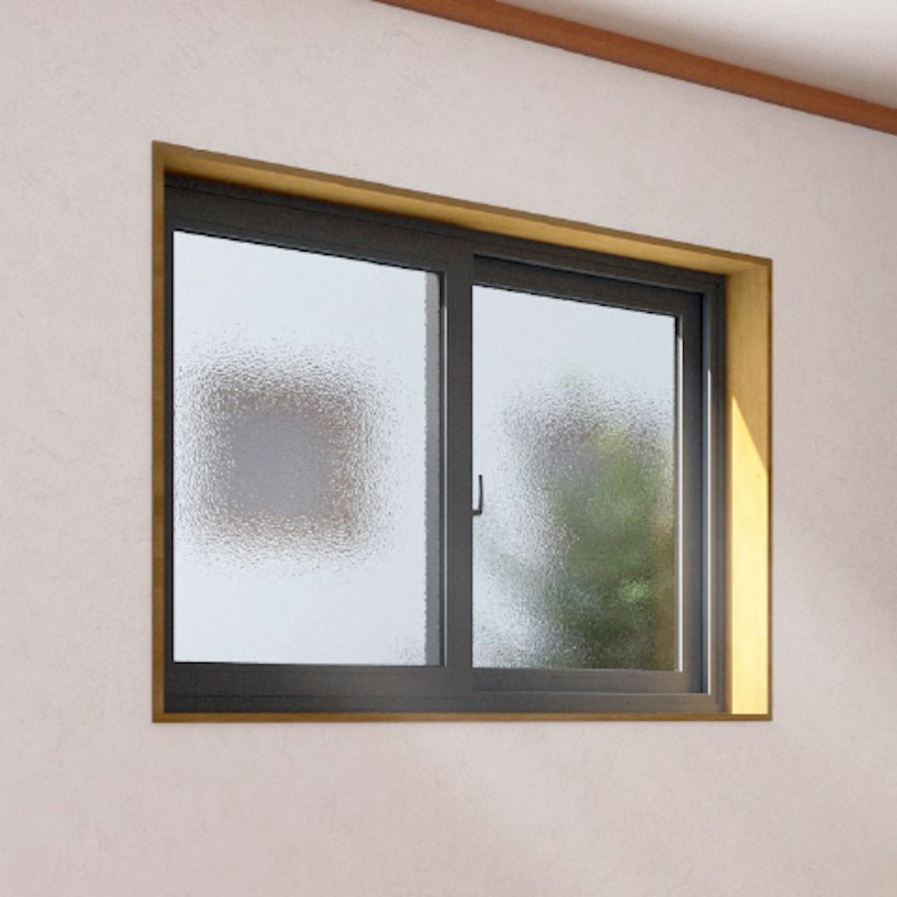 【型板ガラスのサイズオーダー販売】霞・梨地の2種類