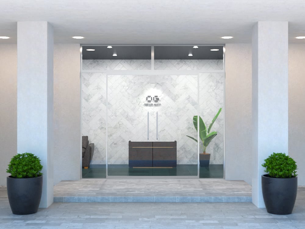 よし戸　ピッタリサイズの強化ガラス付き テンパードア 規格サイズ (コンビ1型) 横1219ミリ×縦2134ミリ