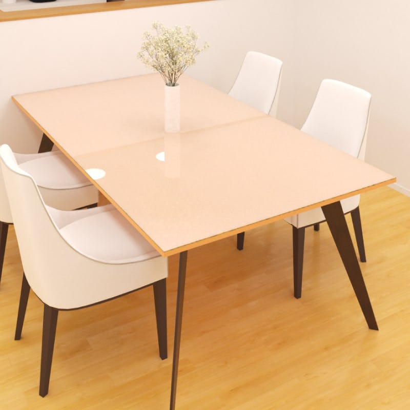 お値下げ可能　座敷机ガラス板付 テーブル天板用 強化ガラス（フロスト）12ミリ｜オーダーガラス板.com