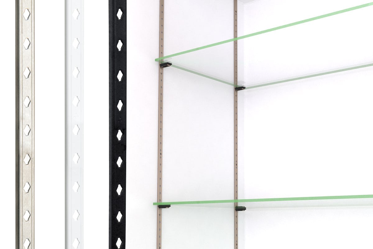 ステンレス棚柱 4本セット｜オーダーガラス板.com