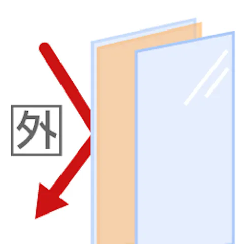 遮熱重視タイプ：Low-E 室外側