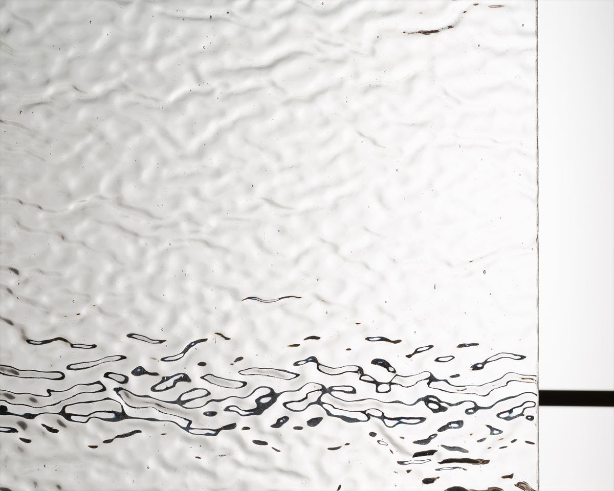 ING-014 ウィズマークテクスチャ (クリスタルリップル)｜オーダーガラス板.com