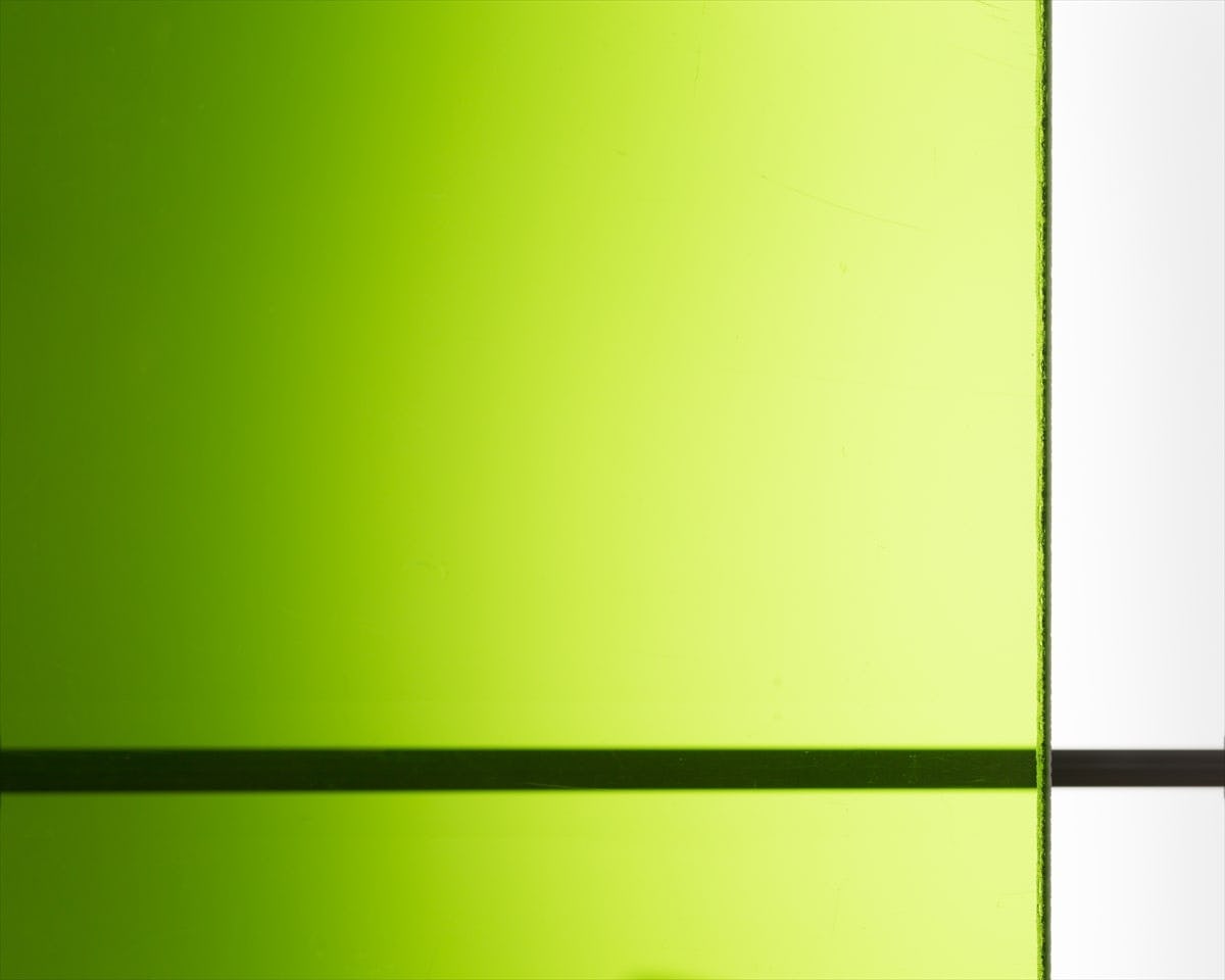 昭和レトロ 名も無き色ガラス パープルとグリーン オートバイの