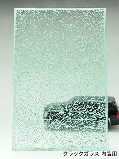 SCG-001 クラックガラス (クリア) 内装用｜オーダーガラス板.com