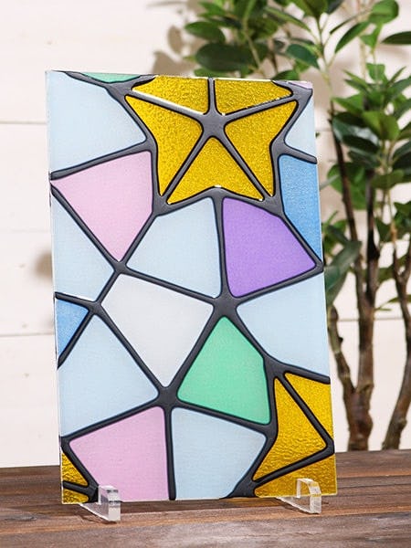 ステンドグラス風装飾ガラス(プリズム) AI421｜オーダーガラス板.com