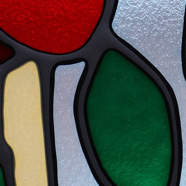 ステンドグラス風装飾ガラス(プリズム) BC375｜オーダーガラス板.com