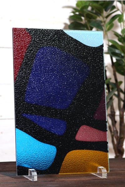 ステンドグラス風装飾ガラス(プリズム) EK328｜オーダーガラス板.com