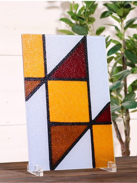 ステンドグラス風装飾ガラス(プリズム) ES236｜オーダーガラス板.com