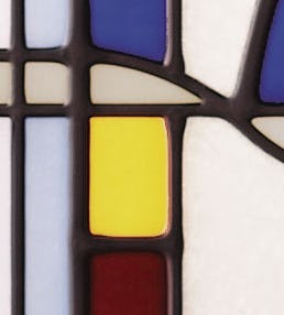 ガラス製　オウム ステンドグラス風装飾ガラス(ブリリアントモーメント) K19｜オーダー