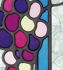 ステンドグラス風装飾ガラス(ブリリアントモーメント) K27｜オーダー