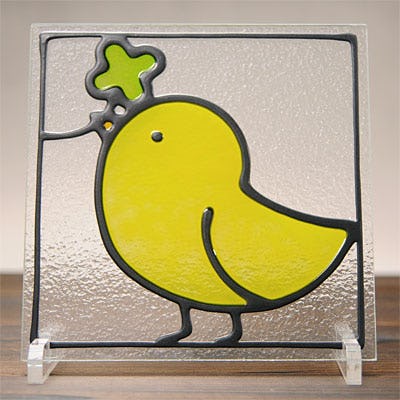 ステンドグラス風装飾ガラス(スクウェア) OG219｜オーダーガラス板.com