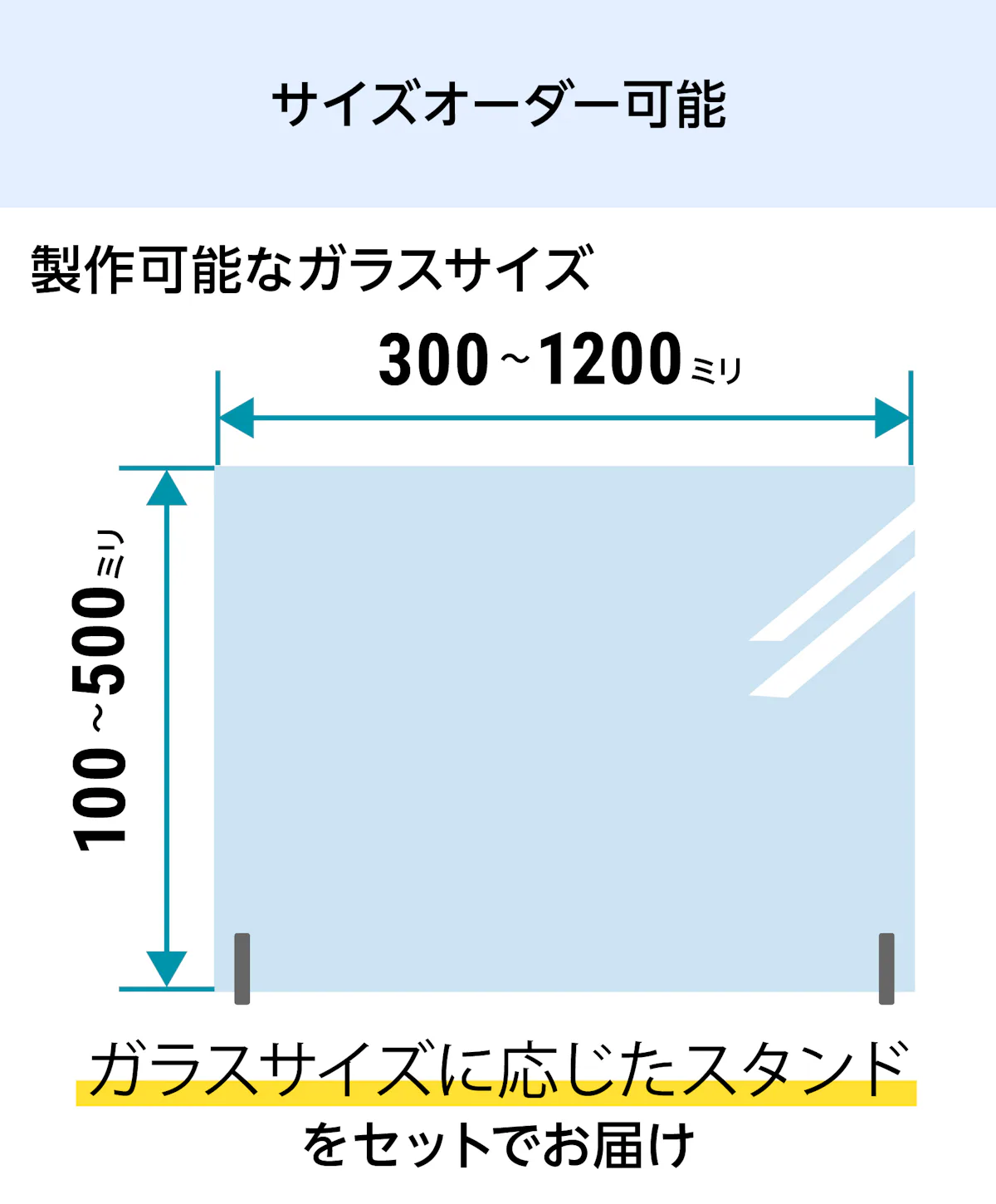 キッチン油はねガード - サイズオーダーで作成／値段・価格の見積もり可能