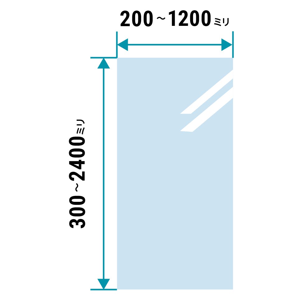 床用ガラス - サイズオーダーで作成／値段・価格の見積もり可能