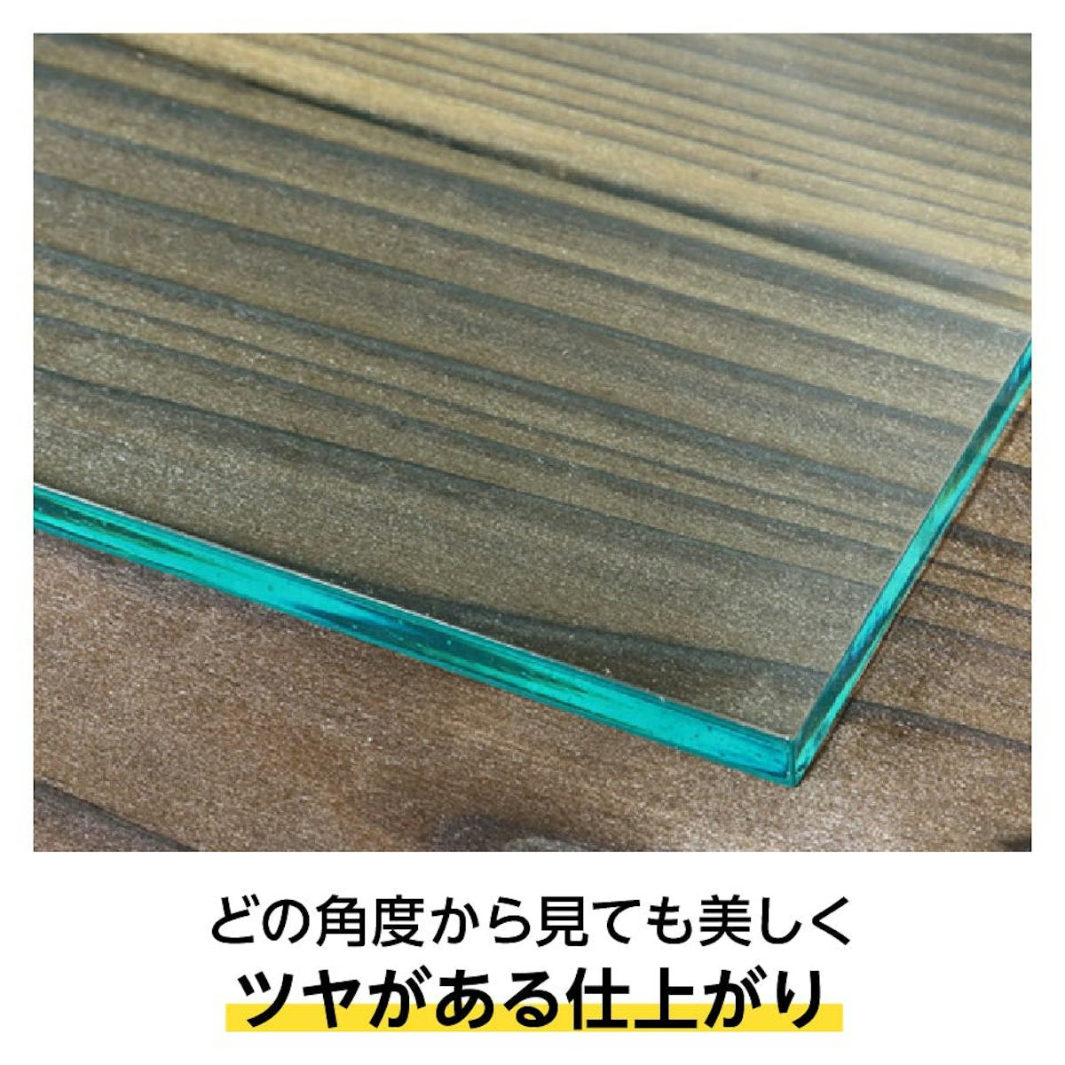 テーブル天板・テーブルマット用 アクリル(ガラス色) - 断面は最も綺麗なミガキ加工／ツヤがある仕上がり