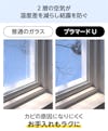 YKK APの内窓「マドリモ プラマードU」引き違い窓(2枚建て)のメリット②結露軽減