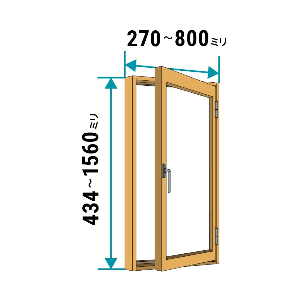 YKK APの内窓「マドリモ プラマードU」内開き窓 - サイズは1ミリ単位でオーダー可能