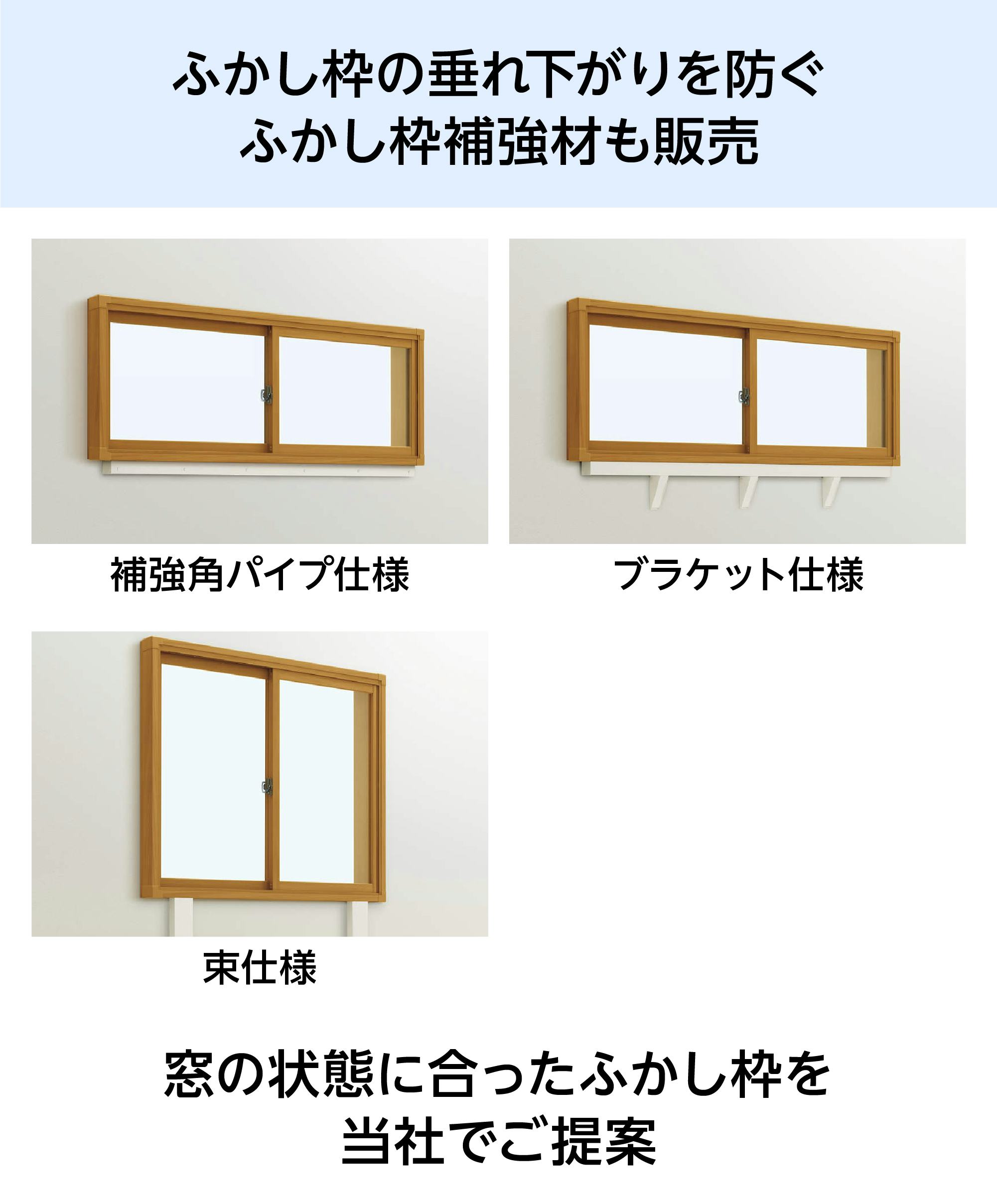 内窓プラマードU】開き窓テラスタイプ／サイズオーダー販売