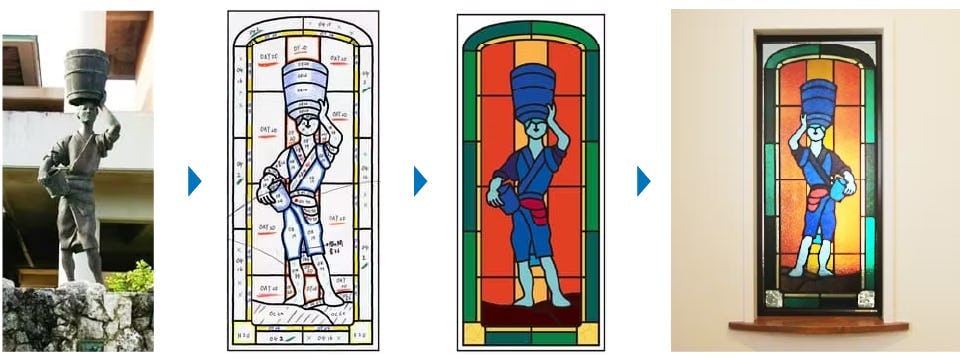 フルオーダーステンドグラス - 写真からオリジナルデザインで製作