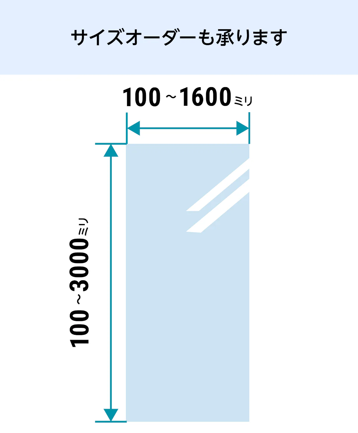 アクリル(割れないガラス) - サイズオーダーで作成／値段の見積可能