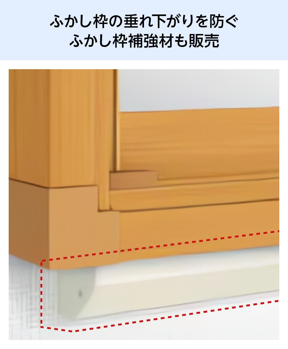 インプラス4枚建て】引き違い窓／断熱効果、結露防止、防音