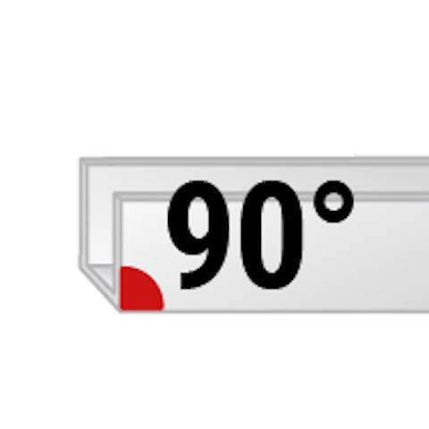 A.90°にカット