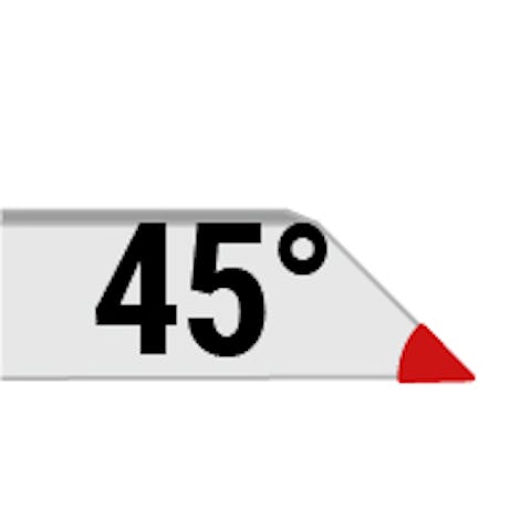 C.ガラスの上をL字につなげるときの45°カット