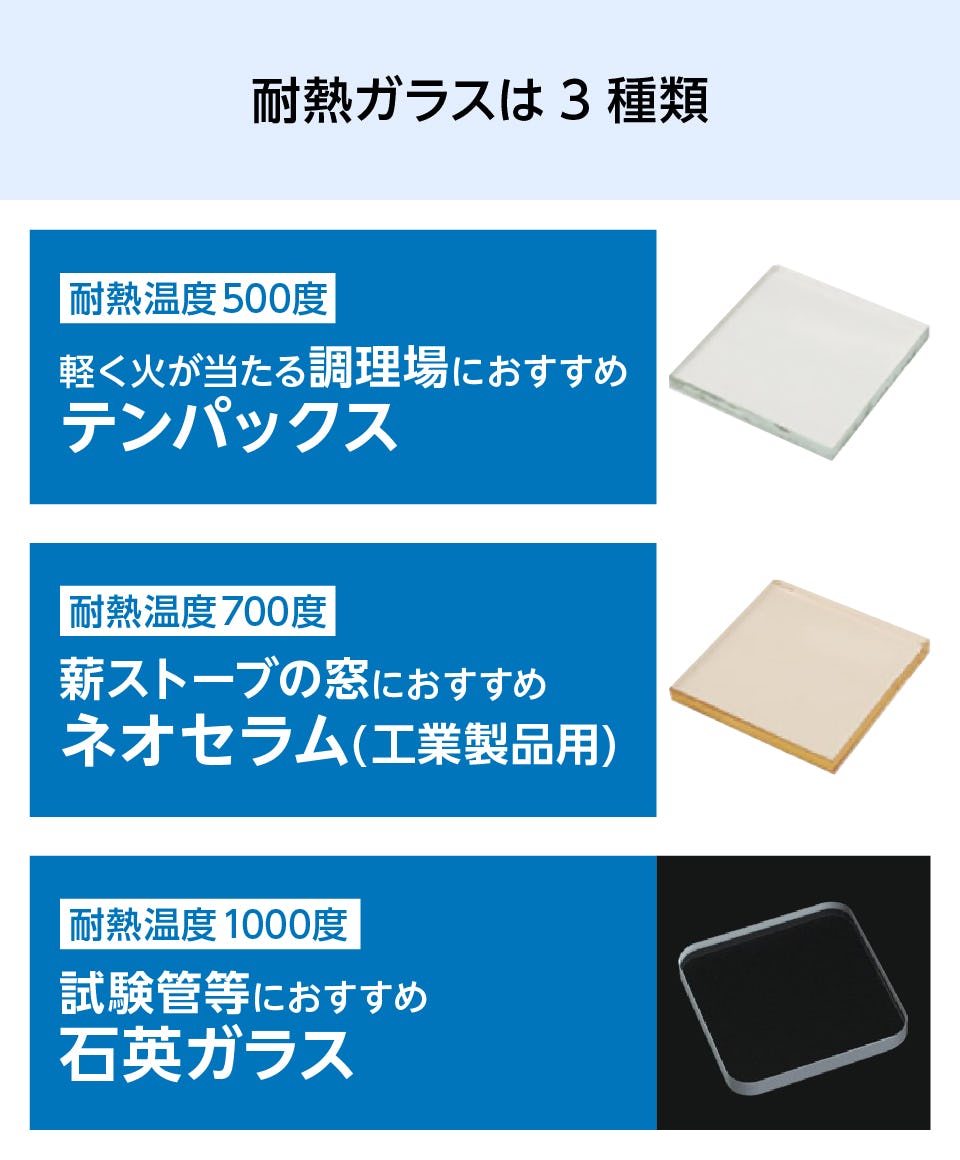 耐熱ガラス】サイズオーダー販売／加工、お見積OK