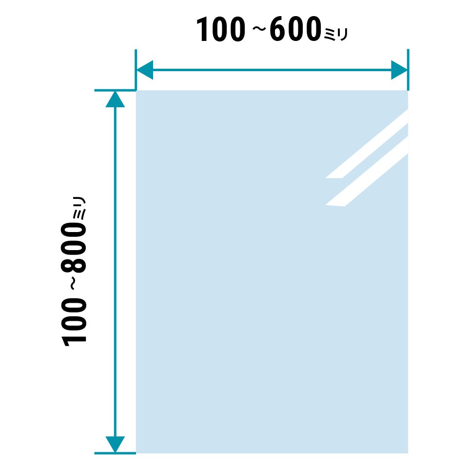 画像説明テキスト： ネオセラム(耐熱ガラス) - サイズオーダーで作成可能／値段・価格の見積り可能