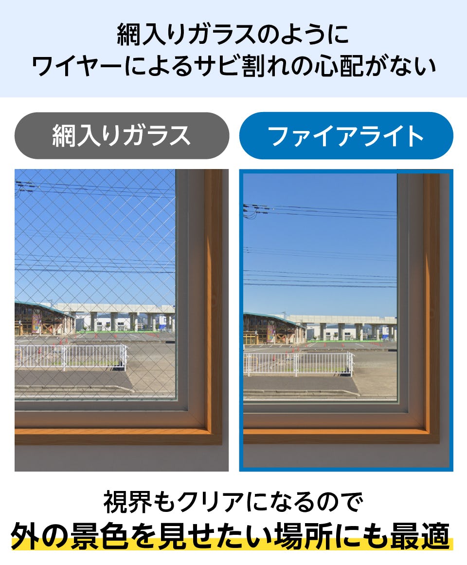 ファイアライト】耐熱結晶化ガラス(防火ガラス)／価格あり