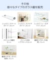 透明ガラス：シェルフセット (プレーンタイプ) - 様々なタイプのガラス棚を販売