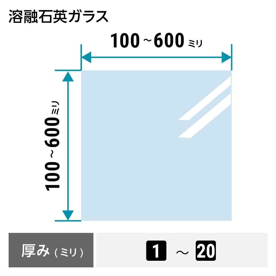 石英ガラス】サイズオーダー、異形の販売／加工、お見積OK