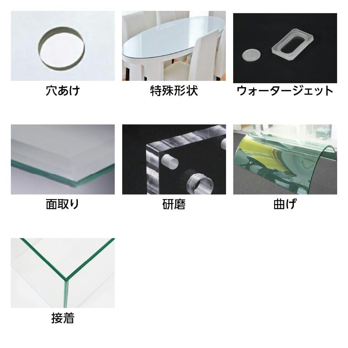 石英ガラス(シリカガラス) - 穴あけ加工・特殊加工可能