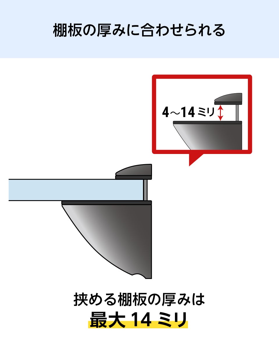 透明ガラスシェルフセット】スマートタイプ／壁付けガラス棚