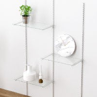 強化ガラス:スリット支柱+ブラケットセット