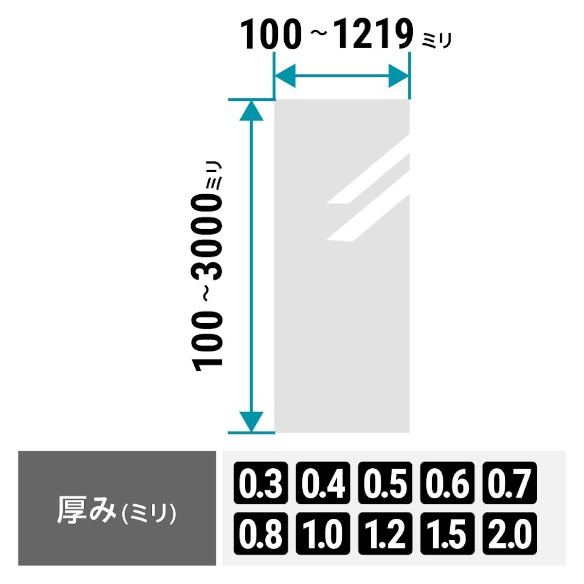 ステンレス板はサイズオーダー可能