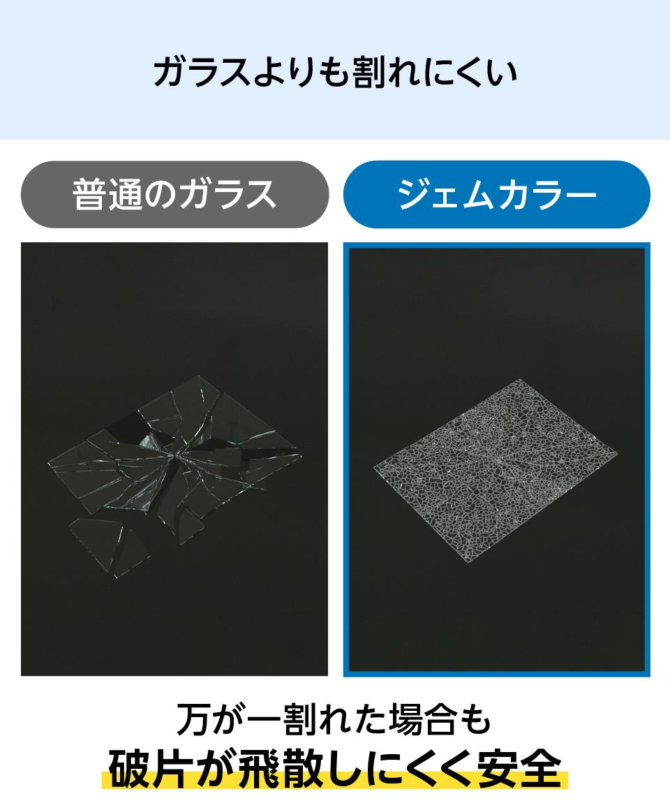 FRP板「ジェムカラー」全24色／厚み2種｜オーダーガラス板.com