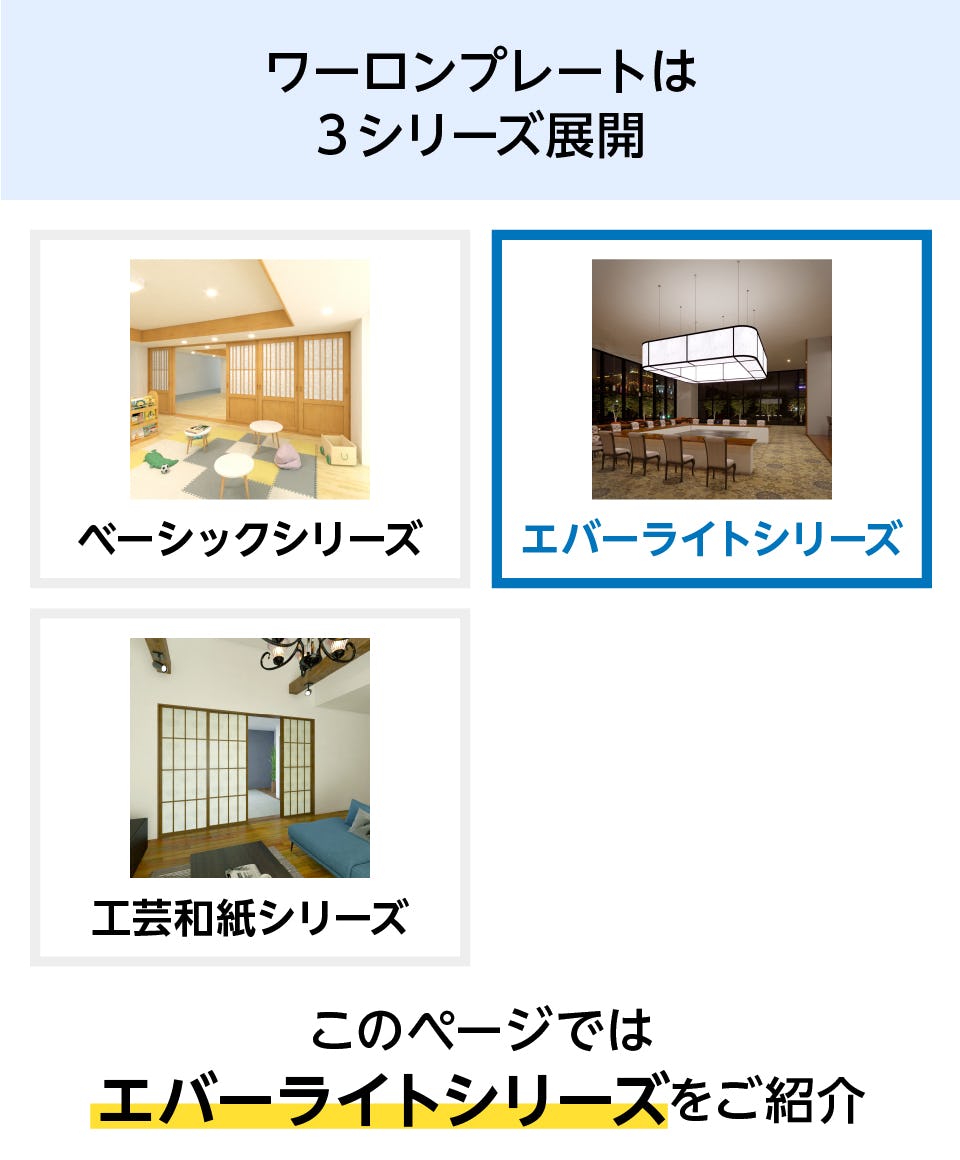 ワーロンプレート／和風樹脂板】エバーライト／全6種類