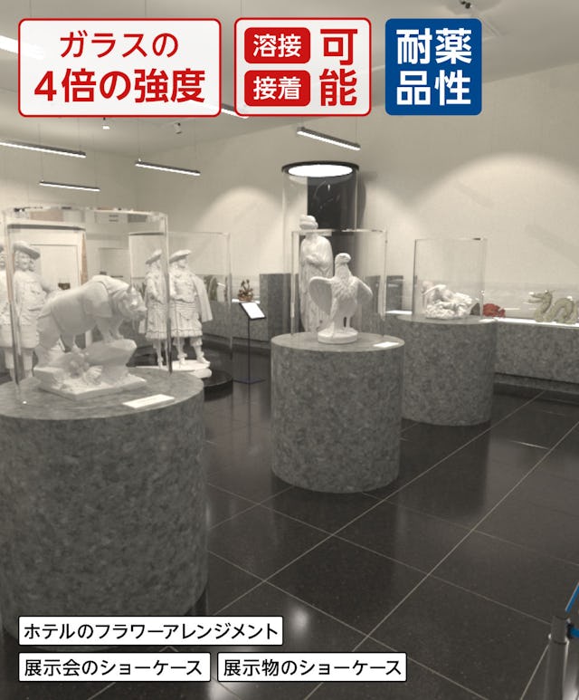 アクリル円柱ケース - ガラスの4倍の強度/溶接・接着可能/耐薬品性